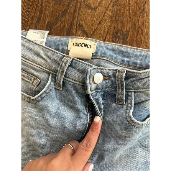 L'AGENCE High Line High Rise Skinny Distressed Classic Vintage Jeans 26 1347 - Picture 6 of 14